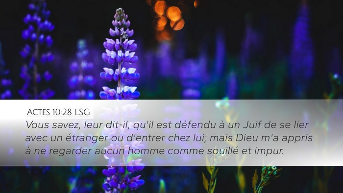Actes 10:28 LSG Bible Verse Image