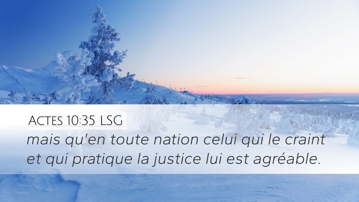 Actes 10:35 LSG Bible Verse Image