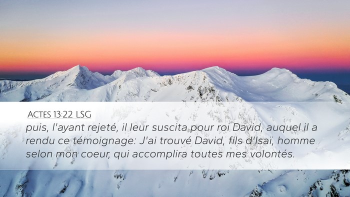 Actes 13:22 LSG Bible Verse Image