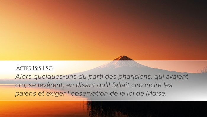 Actes 15:5 LSG Bible Verse Image