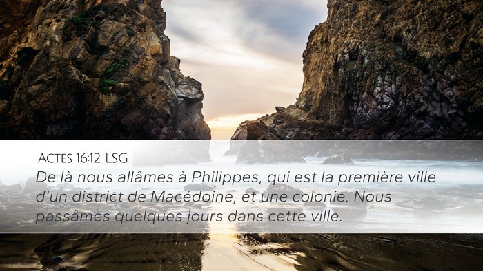 Actes 16:12 LSG Bible Verse Image