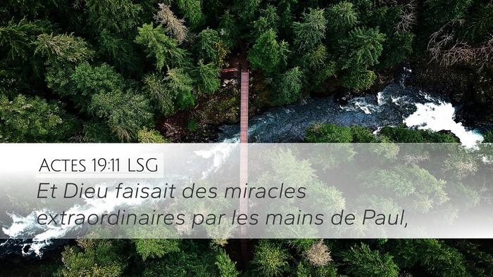 Actes 19:11 LSG Bible Verse Image