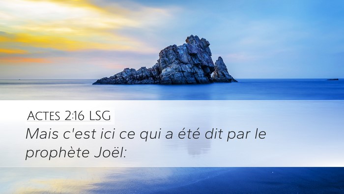 Actes 2:16 LSG Bible Verse Image