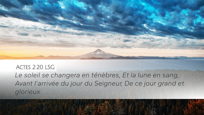 Actes 2:20 LSG Bible Verse Image
