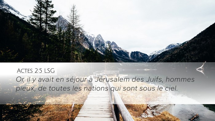 Actes 2:5 LSG Bible Verse Image