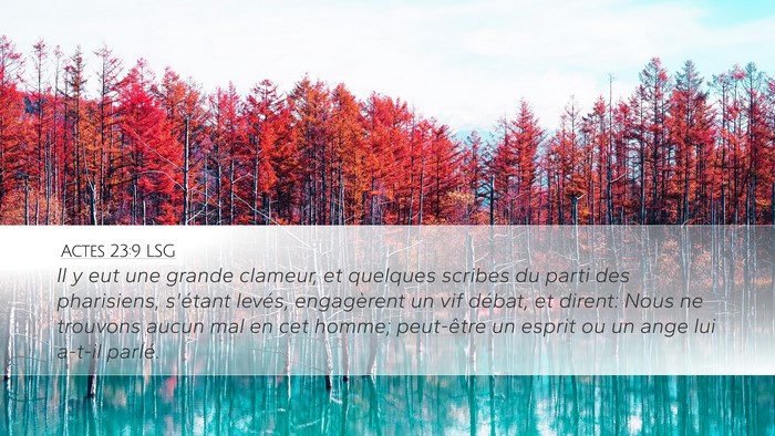 Actes 23:9 LSG Bible Verse Image