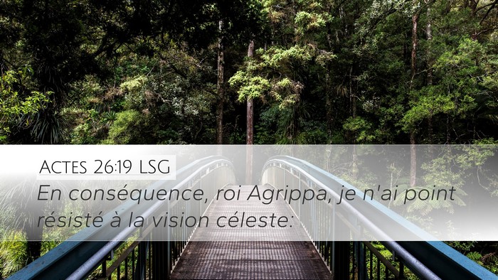 Actes 26:19 LSG Bible Verse Image