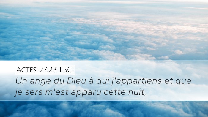 Actes 27:23 LSG Bible Verse Image