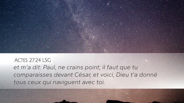 Actes 27:24 LSG Bible Verse Image