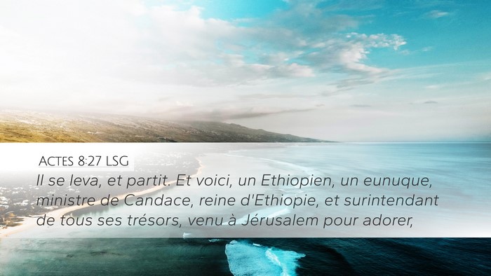 Actes 8:27 LSG Bible Verse Image