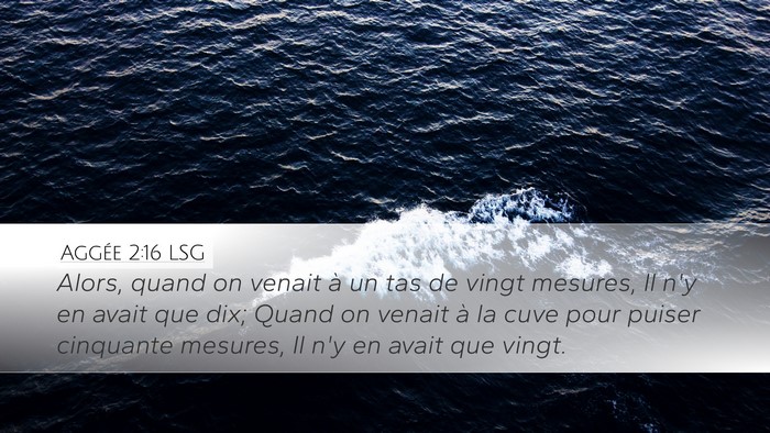 Aggée 2:16 LSG Bible Verse Image