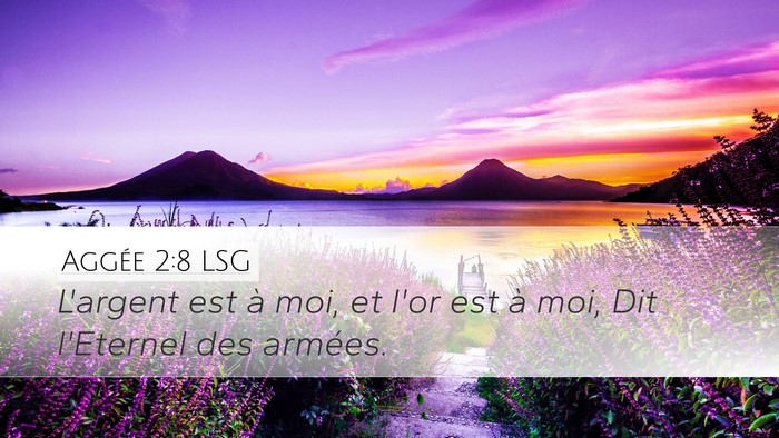 Aggée 2:8 LSG Bible Verse Image