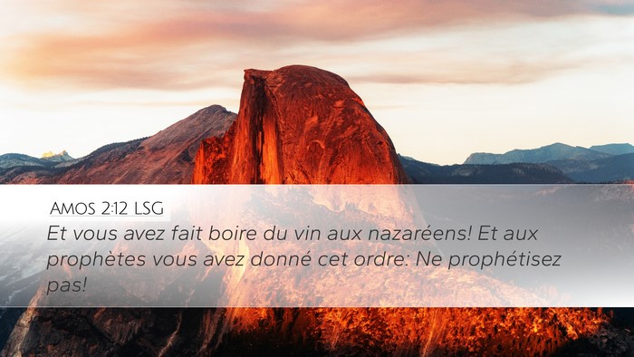 Amos 2:12 LSG Bible Verse Image