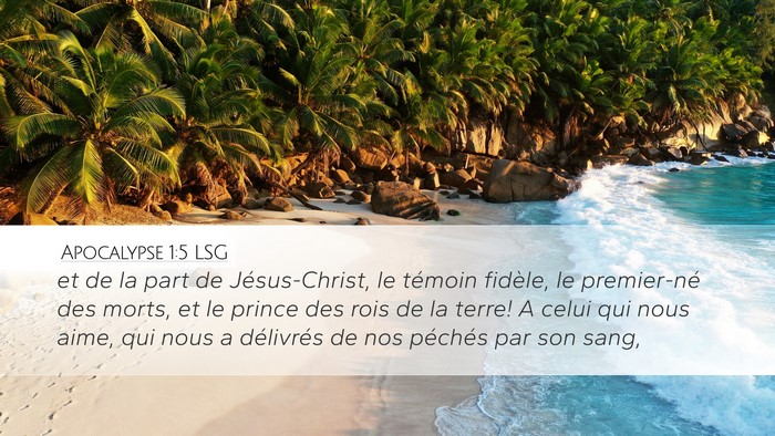Apocalypse 1:5 LSG Bible Verse Image