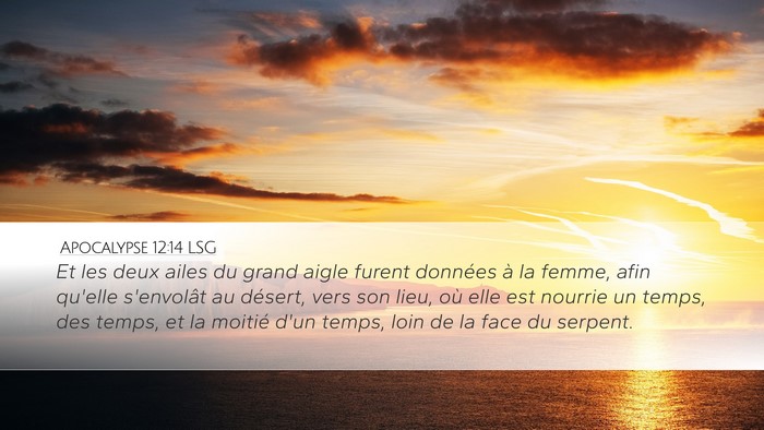 Apocalypse 12:14 LSG Bible Verse Image