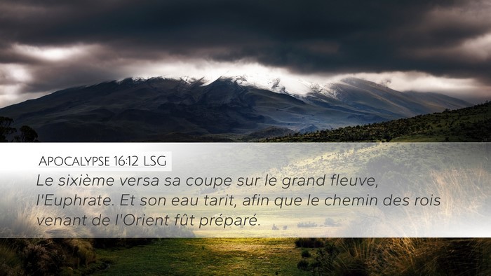 Apocalypse 16:12 LSG Bible Verse Image