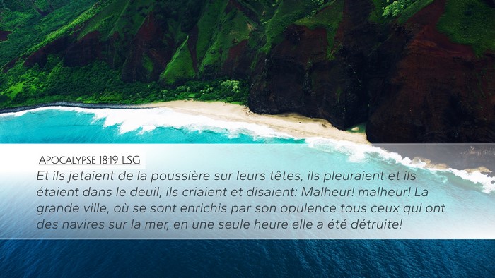 Apocalypse 18:19 LSG Bible Verse Image