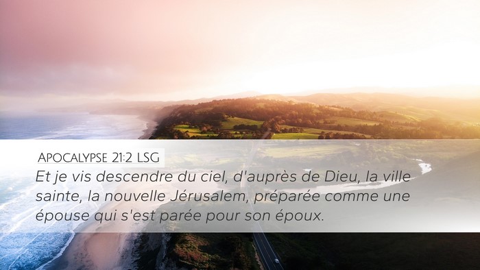 Apocalypse 21:2 LSG Bible Verse Image