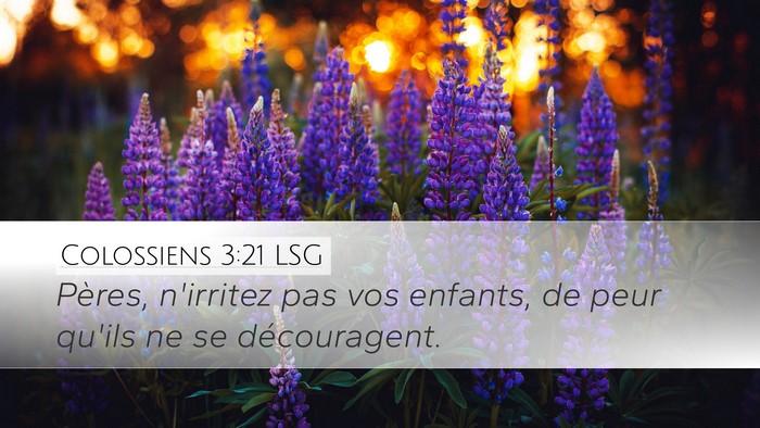 Colossiens 3:21 LSG Bible Verse Image