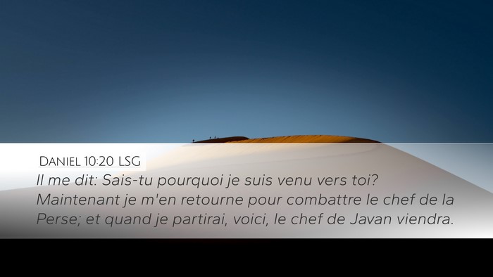 Daniel 10:20 LSG Bible Verse Image