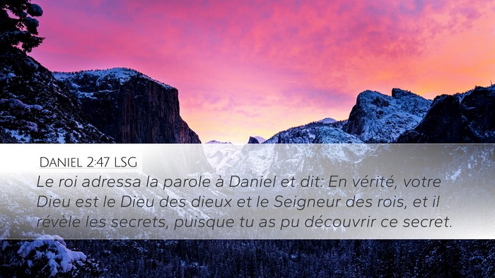 Daniel 2:47 LSG Bible Verse Image