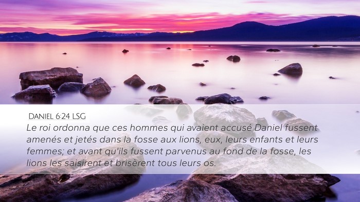 Daniel 6:24 LSG Bible Verse Image