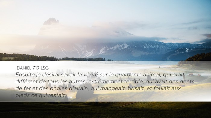Daniel 7:19 LSG Bible Verse Image