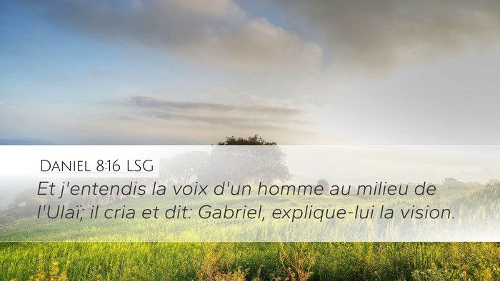 Daniel 8:16 LSG Bible Verse Image