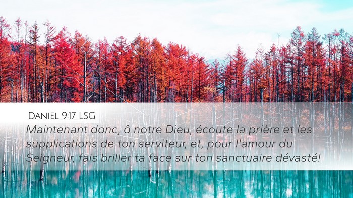 Daniel 9:17 LSG Bible Verse Image
