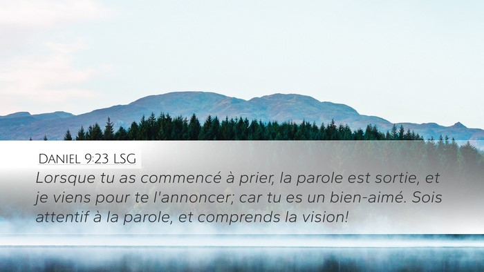 Daniel 9:23 LSG Bible Verse Image