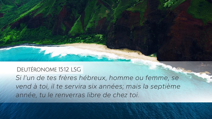 Deutéronome 15:12 LSG Bible Verse Image