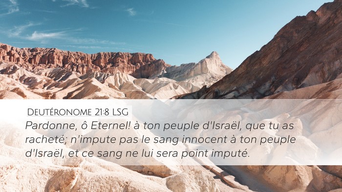 Deutéronome 21:8 LSG Bible Verse Image