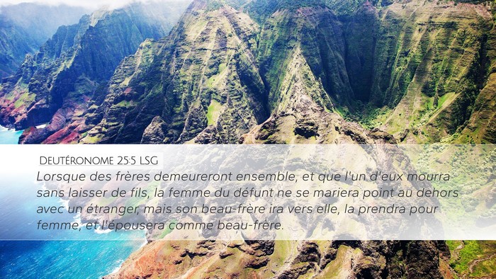 Deutéronome 25:5 LSG Bible Verse Image
