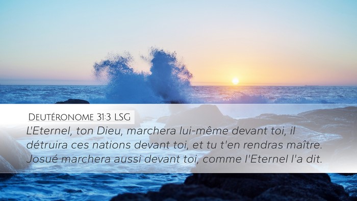 Deutéronome 31:3 LSG Bible Verse Image