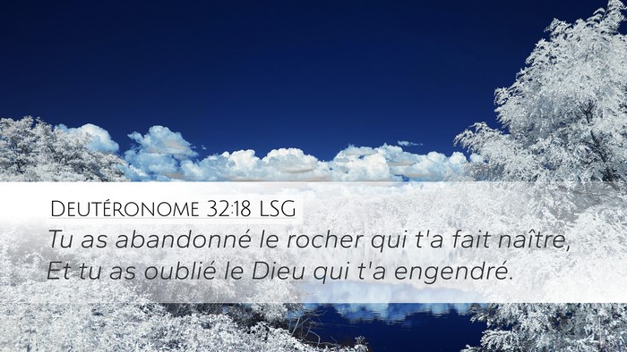Deutéronome 32:18 LSG Bible Verse Image