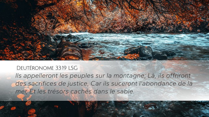 Deutéronome 33:19 LSG Bible Verse Image
