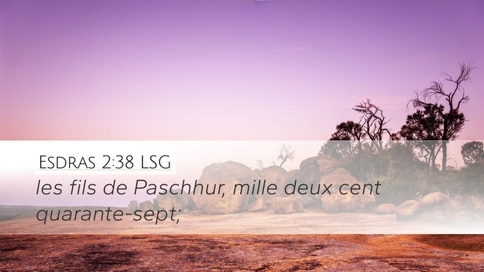 Esdras 2:38 LSG Bible Verse Image