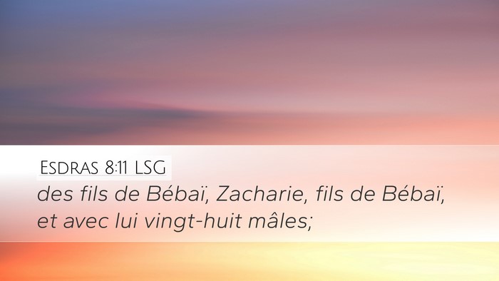 Esdras 8:11 LSG Bible Verse Image