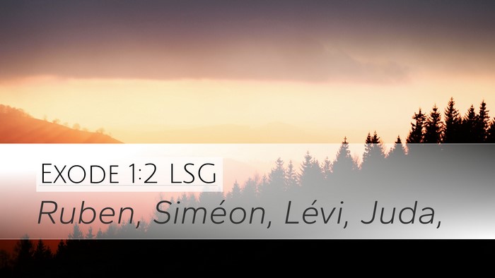 Exode 1:2 LSG Bible Verse Image