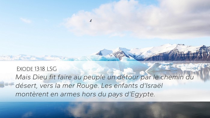 Exode 13:18 LSG Bible Verse Image
