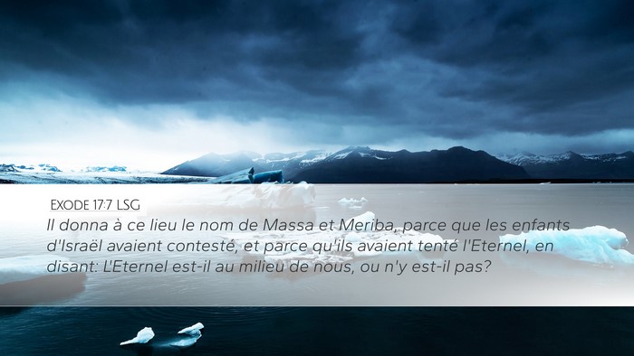 Exode 17:7 LSG Bible Verse Image