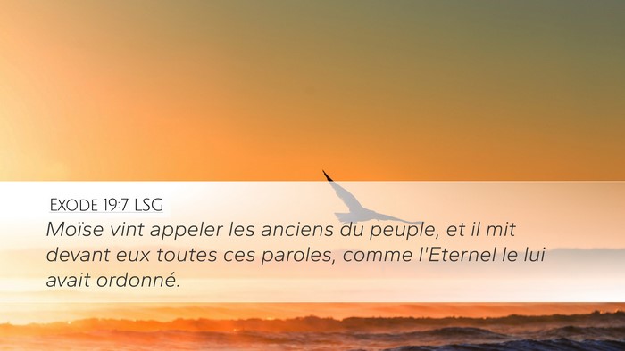 Exode 19:7 LSG Bible Verse Image