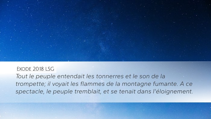Exode 20:18 LSG Bible Verse Image