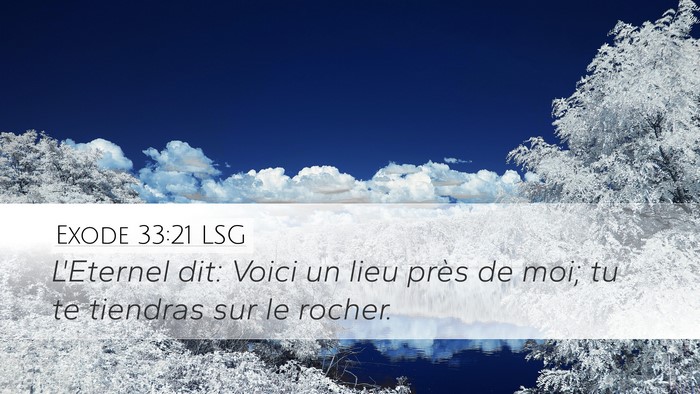 Exode 33:21 LSG Bible Verse Image