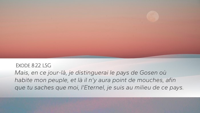Exode 8:22 LSG Bible Verse Image