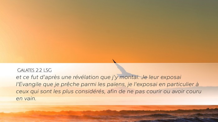 Galates 2:2 LSG Bible Verse Image