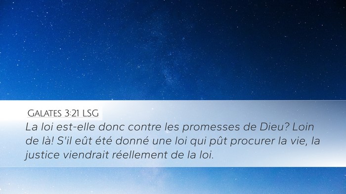 Galates 3:21 LSG Bible Verse Image