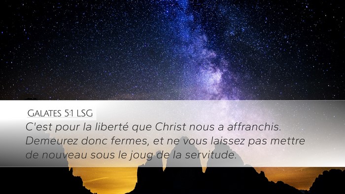 Galates 5:1 LSG Bible Verse Image