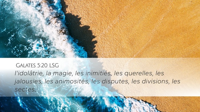 Galates 5:20 LSG Bible Verse Image