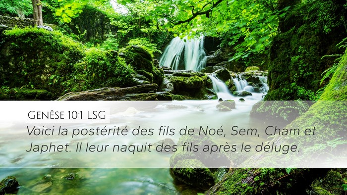 Genèse 10:1 LSG Bible Verse Image
